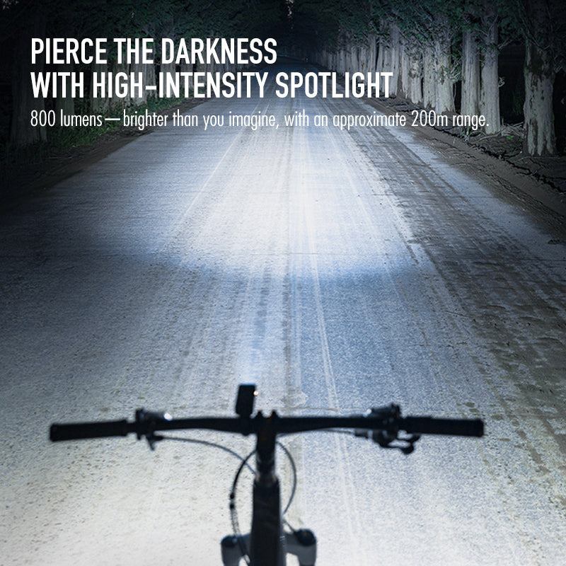 Front Bike Light | 800 Lumens | 3000 mAh | 4 Modes