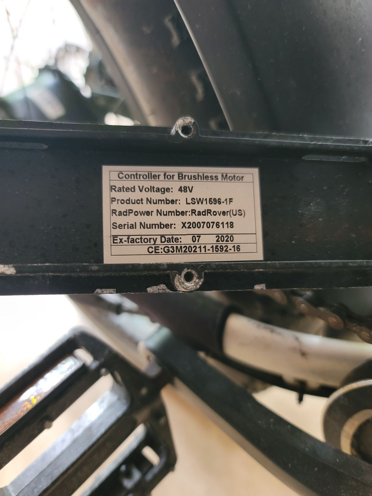 LSW1596-1F | Fit For RADROVER CONTROLLER | RadRover(US) | Fit For Rad Power Bikes Controller