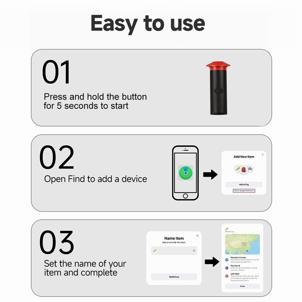 Stem Cap Bike Tracker - Apple Find My