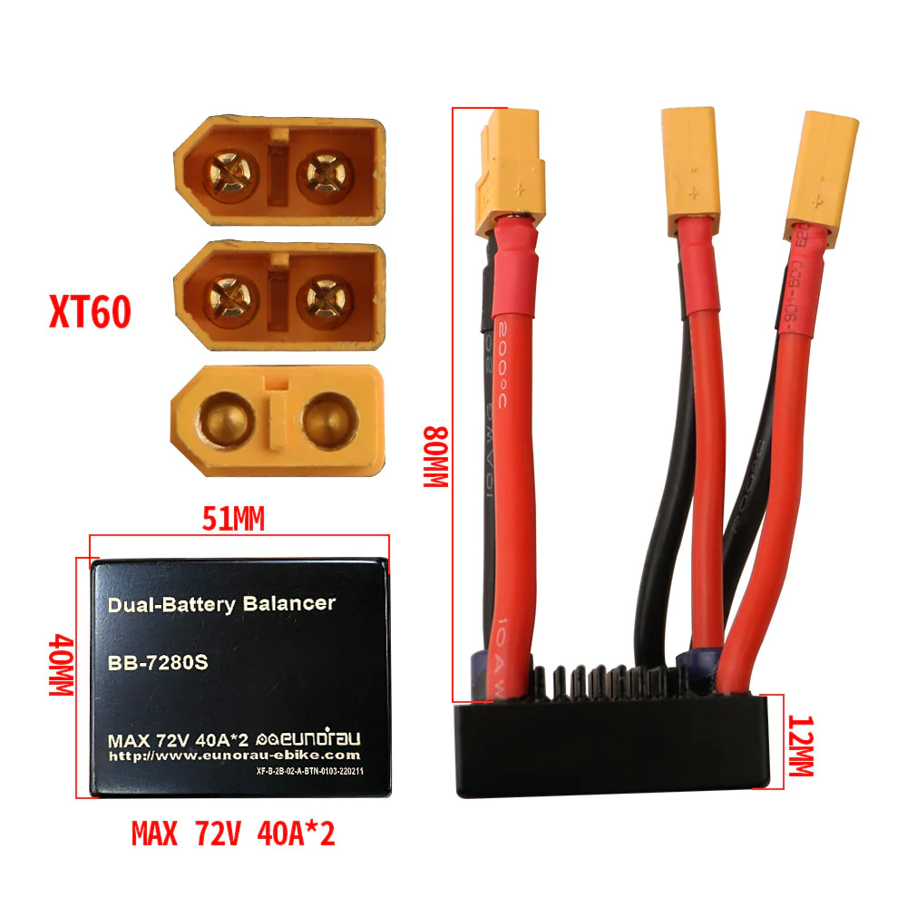 electric bike dual battery converter