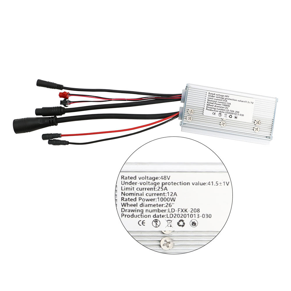 EUNORAU 48V1000W ENA Hub Motor Controller System For Bafang 1000W Fat Geared Motor