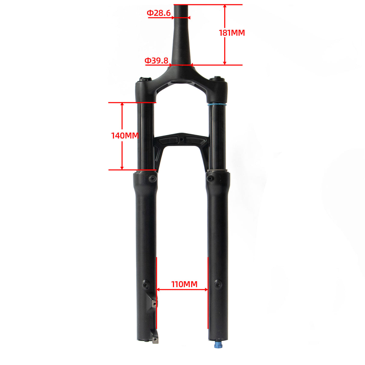 27.5" Inverted Fork Suspension Fork Travel 140MM Fit for EUNORAU SEPCTER-ST