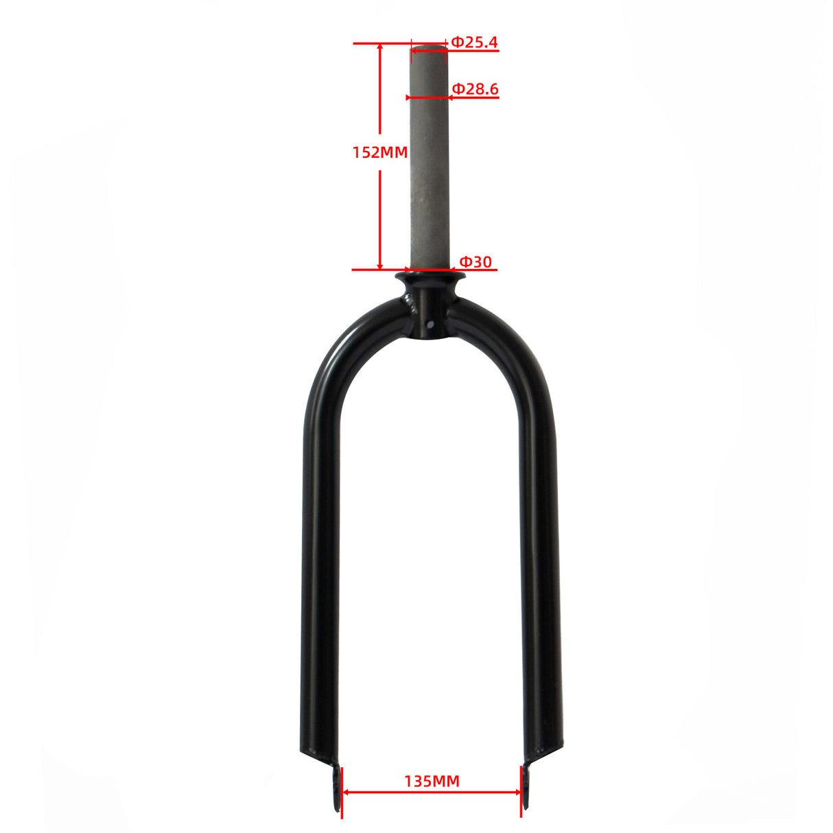 Electric Bike 20" Rigid Front Fork Fit for EUNORAU E-FAT-MN/E-FAT-STEP