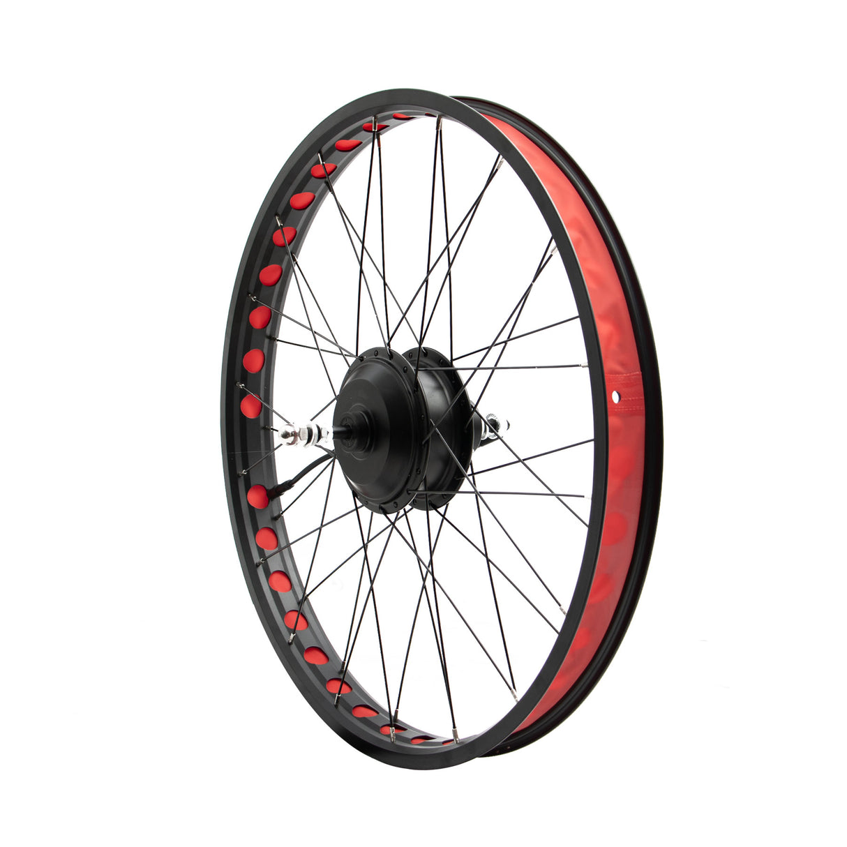 Electric Bike 26" Wheel Rim Hub with 48V350W Motor Fit for EUNORAU FAT-AWD Rear Wheel