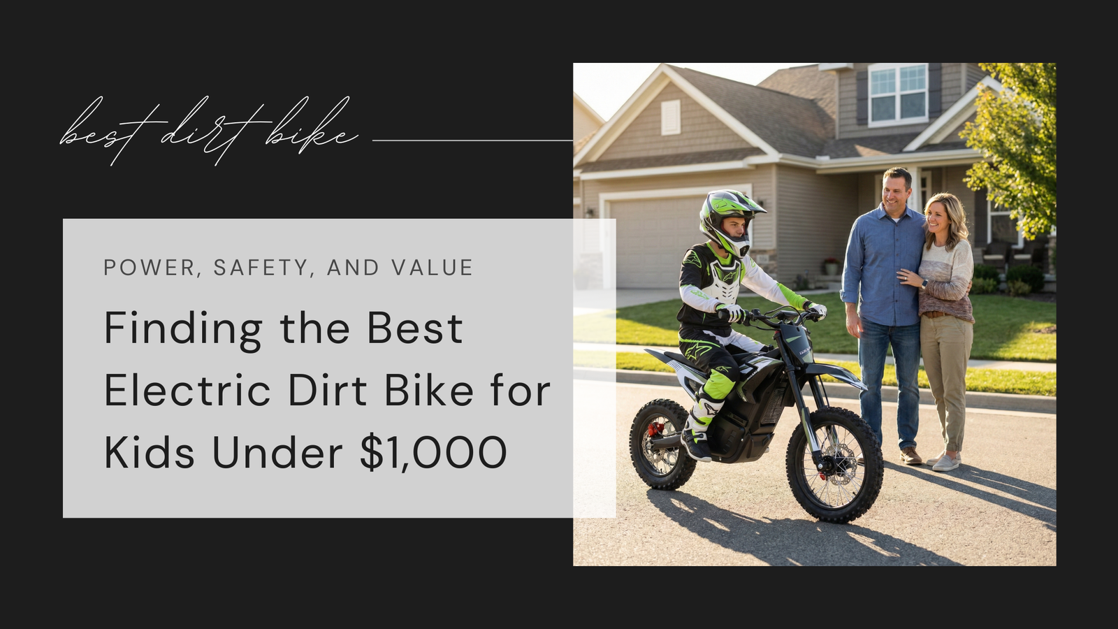 Finding the Best Electric Dirt Bike for Kids Under $1000