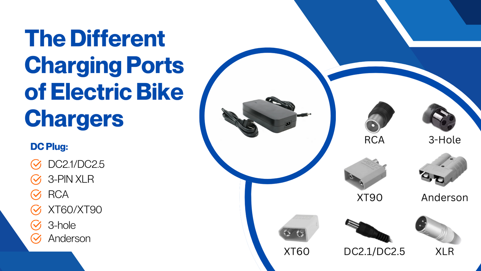 The Different Charging Ports of Electric Bike Chargers