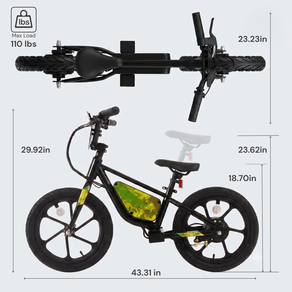 CX200 16” Electric Balance Bike for Kids