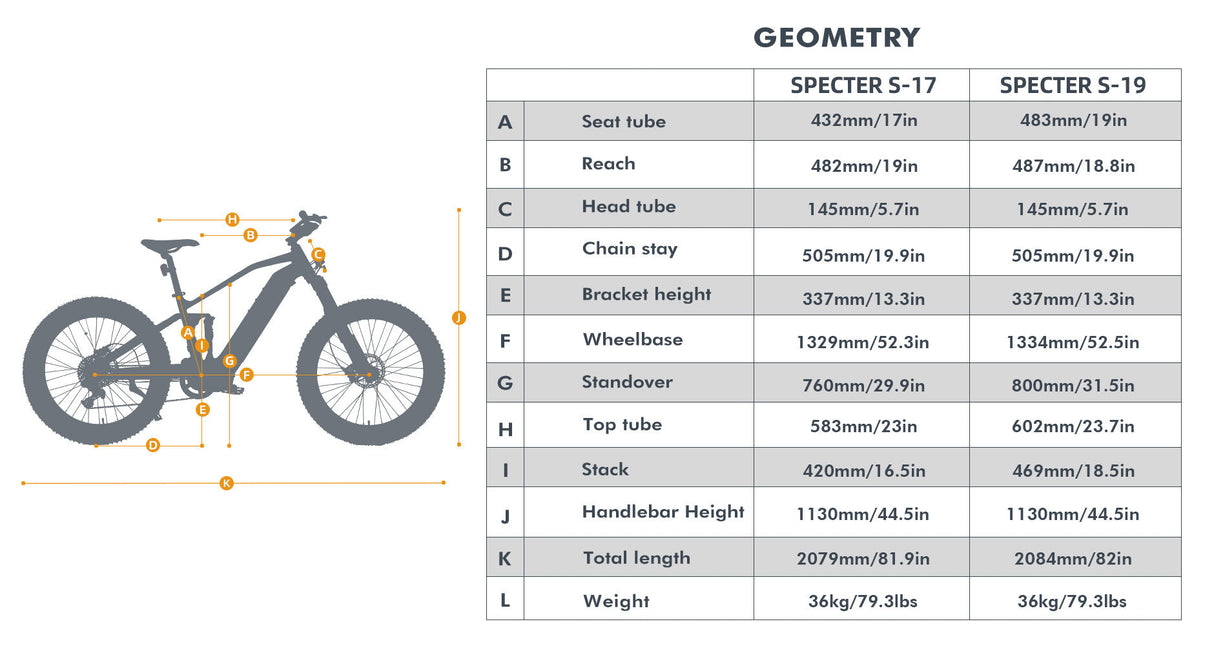 SPECTER-S/HUNTER X9 --- DEMO BIKE