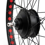 Electric Bike 26" Wheel Rim Hub with 48V250W Motor Fit for EUNORAU FAT-AWD Front Wheel